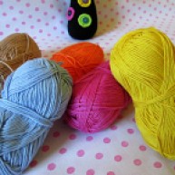 Beautiful colorful cotton yarns