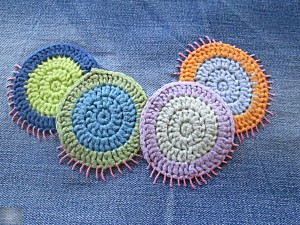 Crocheted circles Horgolt körök