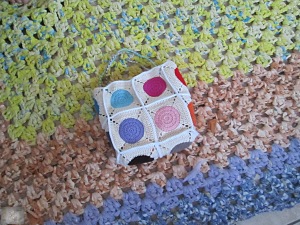 Crocheted small bag