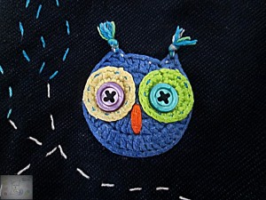 Crocheted owl